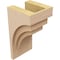 Ekena Millwork 8"W x 8"D x 16"H Wide Rockford Rough Cedar Woodgrain TimberThane Corbel, Primed Tan CORUR08X08X16ROCRCPR - alternate 2